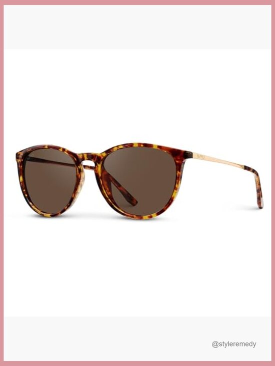 Round Polarized Sunglasses with Metal Frame, UV400 Protection, Lightweight
